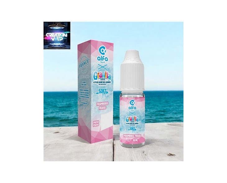 E-Liquide Framboise Fraise Granita Alfaliquid 10Ml | Création Vap