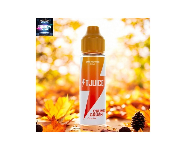 E-Liquide Crumby Crush Prêt A Vaper T-Juice 50 Ml | Création Vap