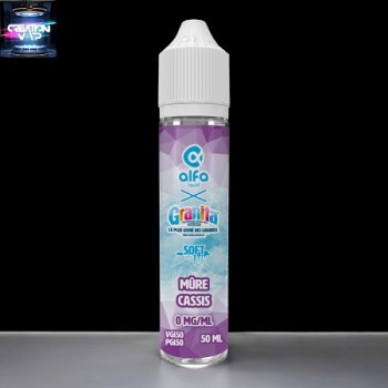 Prêt à vaper Mûre Cassis E-liquide Granita Alfaliquid 50Ml | Création Vap