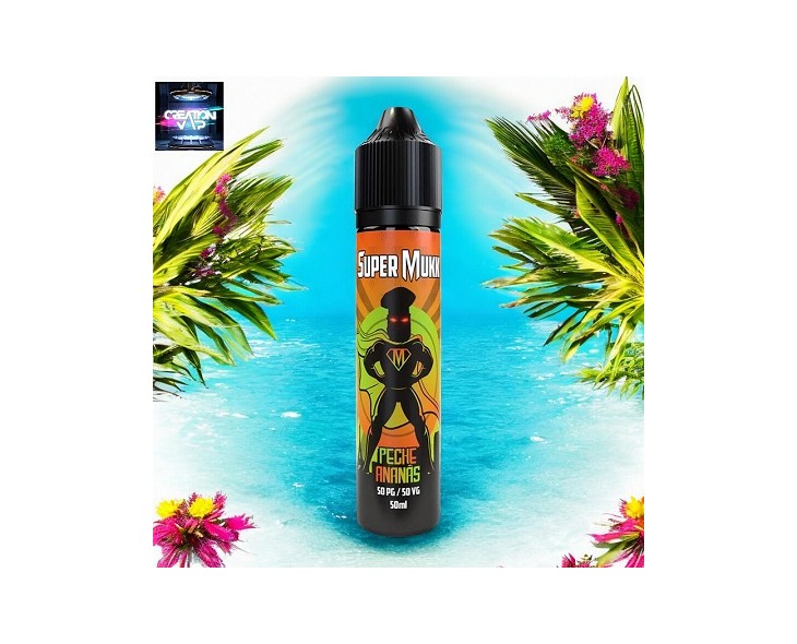 E-Liquide Français Pêche Ananas Mukk Mukk 50Ml | Création Vap