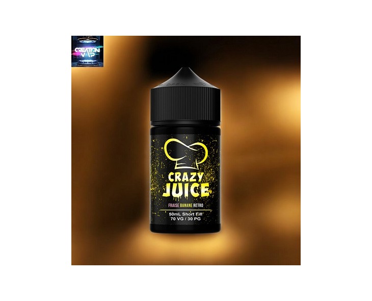 E-Liquide Fraise Banane Retro Mukk Mukk 50 Ml | Création Vap