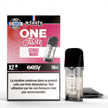 Cartouche Cerise Noire One Taste Pod Easy E.Tasty X2 | Création Vap