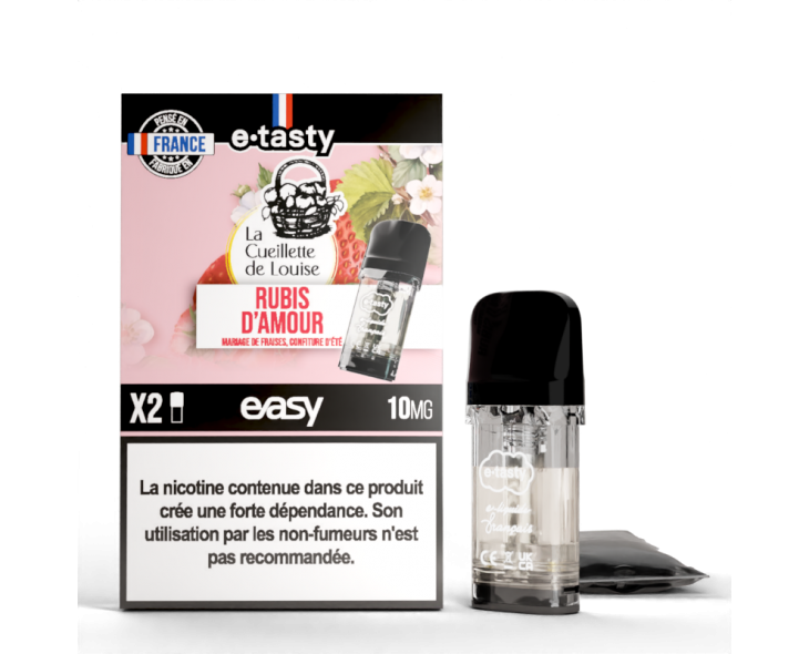 Cartouche Rubis D'Amour La Cueillette De Louise Pod Easy E.Tasty X2 | Création Vap