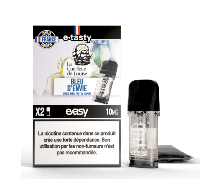 Cartouche Bleu D'Envie La Cueillette De Louise Pod Easy E.Tasty X2 | Création Vap