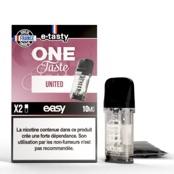 Cartouche United One Taste Pod Easy E.Tasty X2 | Création Vap