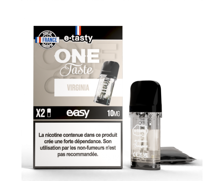 Cartouche Virginia One Tasty Pod Easy E.Tasty X2 | Création Vap